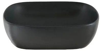 Produktbild von Ovales Waschbecken schwarze Keramik modern