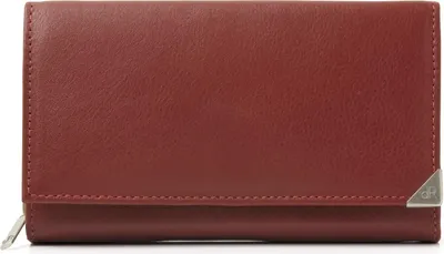 Produktbild von dR Amsterdam Prostorná dámská peněženka | peněženka / sponka na peníze kůže | 7 slotů na karty, 5 kapes | klasický design | RFID | Toronto - 15178 Red