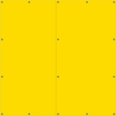 Produktbild von Wallario Outdoor-Poster für Garten oder Balkon, Motiv Gelb, in ca. 180 x 180 cm