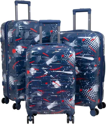 Produktbild von Hartschale Kofferset 3 teilig mit Motiv Pescara dunkelblau