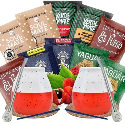 Produktbild von Yerba Mate Monster Set mit Zubehör und Kalebas