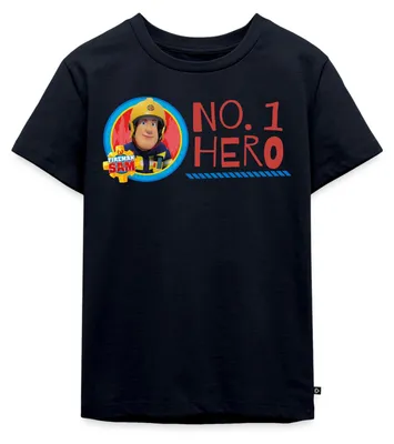 Produktbild von Spreadshirt Feuerwehrmann Sam™ No. 1 Hero Kinder Premium T-Shirt, 122/128 (6 Jahre), Navy