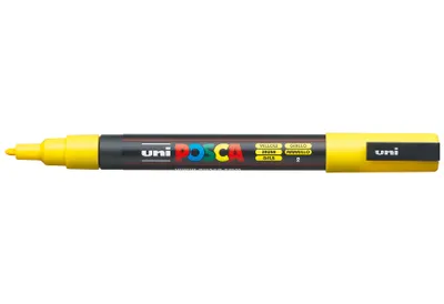 Immagine prodotto di Marcatore a pigmenti Uni Posca PC-3M, giallo UNI-BALL 186507