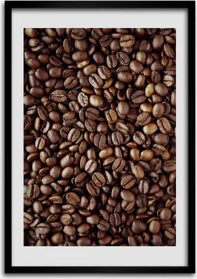 Produktbild von Bild - Bilderrahmen - Foto - 70 cm x 100 cm - MDF - Rahmen - Wandkunst - Körner Kaffee