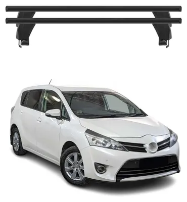 Produktbild von Menabo Dachträger Grundtäger für Toyota Verso S 2010-2017 50kg Alu Schwarz 2 tlg, KI-generiertes Bild