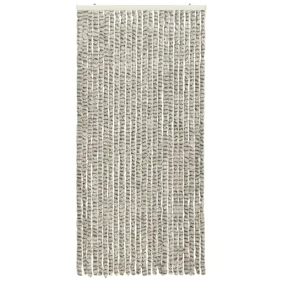 Obrázek produktu pro Závěs proti hmyzu bílý a tmavě šedý 100 x 220 cm Chenille
