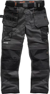 Produktbild von Arbeitshose mit Holstertaschen „Pro Flex“, anthrazit Größe 24 kurz