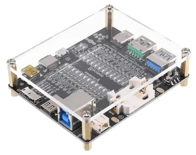 Image de Testeur de câbles USB, indicateurs LED, modes de tension double, avec boîtier