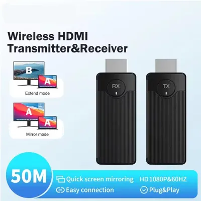 Produktbild von Drahtloses HDMI Video Sender und Empfänger-Erweiterungsset Display-Adapter-Dongle für Fernseher Monitor Projektor Switch und PC