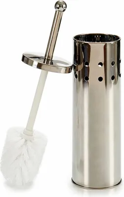 Produktbild von Berilo Toilettenburste - mit Halter - Edelstahl - 40 cm - silber