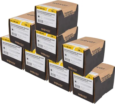 Produktbild von Spanplattenschrauben Verzinkt 6 x 100 mm Torx 30 Teilgewinde - 800 Stück