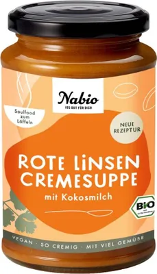Produktbild von Nabio Rote Linsen Cremesuppe - - 375ml