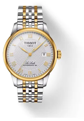 Produktbild von Tissot Le Locle Powermatic 80 Herrenuhr silber gold Edelstahl