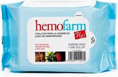 Image de Hemofarm Plus Lingettes humides 20 enveloppes
