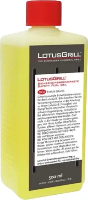 Zdjęcie produktu dla Zestaw rozpałkowy do grilla LotusGrill, nr 8: 1 x węgiel drzewny 2,5 kg i 1 x pasta rozpałkowa 500 ml