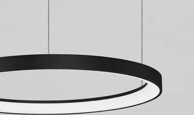 Produktbild von Nova Luce PERTINO LED Pendelleuchte Schwarz 38W Warmweiss 150x48cm dimmbar 9345687