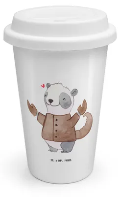 Produktbild von Mr. & Mrs. Panda Thermobecher Skorpion Astrologie - Weiß - Geschenk, ToGo Kaffeebecher, Geburtstagsgeschenk, Isolierbecher To Go, Mehrwegbecher, Sternzeichen, Becher