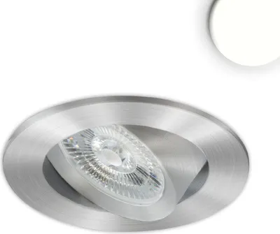 Produktbild von ISOLED LED Einbauleuchte Slim68 Alu gebürstet, rund, 9W, neutralweiß, dimmbar