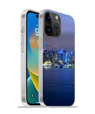 Produktbild von MuchoWow® Handyhülle Schutzhülle Hülle für Apple iPhone 14 Pro - Softcase New York - Skyline - Nacht Silikon Softcase Handy Hülle - Umschlag