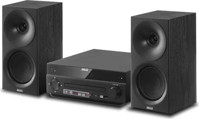 Produktbild von AKAI Mikro-HiFi-System mit Bluetooth, FM-Radio, CD/MP3-Player, LCD-Display, USB