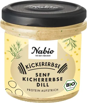 Zdjęcie produktu dla Pasta proteinowa - Musztarda z ciecierzycy i kopru, ciecierzyca, koperek, 140g