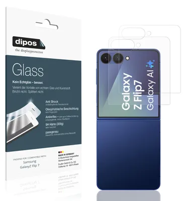 Immagine prodotto di 2x Pellicola Protettiva per Samsung GalaxyZ Flip 7 Protezione opaco Vetro Flessibile 9H dipos