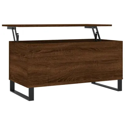 Zdjęcie produktu dla vidaXL Stolik kawowy brązowy dąb 90x44,5x45 cm materiał drewnopochodny