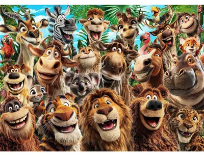 Produktbild von Puzzle 1000 Teile Erwachsene Dschungel Tiere Macaw Antilope Zebra Kamel Giraffe Toucan Elch Affe Hund Kaninchen Koala Flamingo Pferd Gorilla Tiger Löwe Bär Leopard