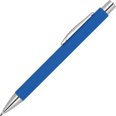 Produktbild von 10 Kugelschreiber aus Papier / Farbe: blau