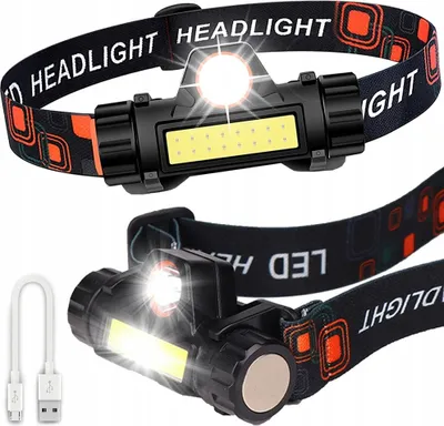 Obrázek produktu pro Čelovka LED COB 4v1 s magnetem – nabíjení přes USB