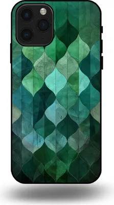 Immagine prodotto di Smartphonica Custodia per iPhone 11 Pro con stampa di foglie verdi - Custodia backcover in TPU con design a foglie verdi - Verde