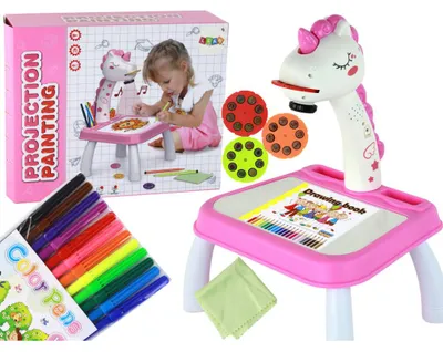 Produktbild von Leantoys Einhorn-Zeichenprojektor-Marker-Einsätze, Pink