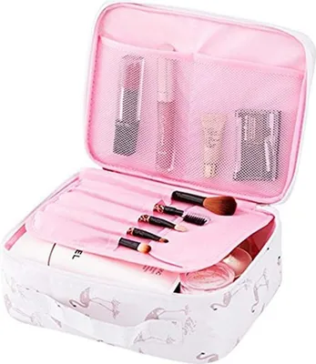 Obrázek produktu pro Kosmetická taštička pro ženy a dívky, toaletní taštička, taštička na prádlo, kosmetická taštička na štětce na make-up, ideální na cesty