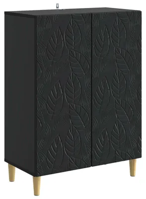 Obrázok produktu pre Servírovacia skriňa Čierna 66 x 34,5 x 90 cm Kompozitné drevo