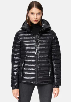 Produktbild von Adan F Damen Steppjacke hochschließender Kragen Schwarz XL