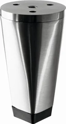 Produktbild von Hettich Möbelfuß Neiva Edelstahl-Optik Ø 50 x 100 mm