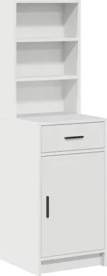 Zdjęcie produktu dla Highboard Biały 40 x 40,5 x 135 cm Materiał drewnopochodny