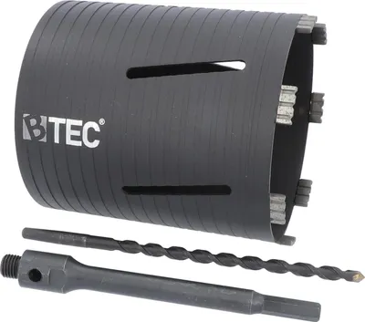 Produktbild von Diamant Bohrkrone NEXT GENERATION Ø 162 mm mit 6-kant Adapter 200 mm & Zentrierbohrer Nutzlänge 180 mm Segmenthöhe 10 mm Beton Mauerwerk Poroton Ziegel Porenbeton Tonrohr