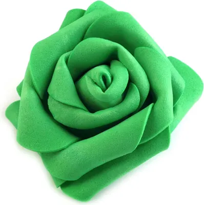 10 x Deko Rose / Rosenblüte / Rosenkopf 6cm grün