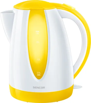 Obrázek produktu pro SENCOR SWK 1816YL Rychlovarná konvice, objem 1,8 l, filtr nečistot a usazenin, otočná základna o 360°, trojnásobné bezpečnostní jištění, vodoznak