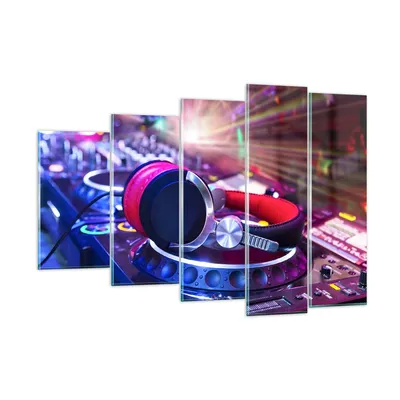 Produktbild von Bilder auf glas - Disco Nachtclub Audio Elektronik - 150x100cm - Glasbilder - Wandbilder - Kunstdruck - Wanddekoration aus Glas - Glas Bilder - Wandbild auf Glas - GEG150x100-2412