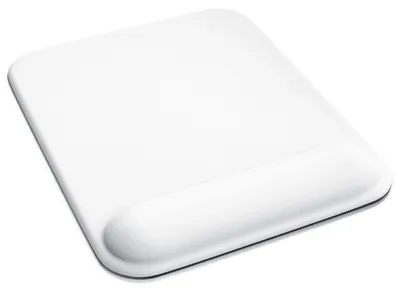 Imagen del producto de Alfombrilla para ratón Titanwolf grande con almohadilla de gel, 22,5x28 cm, reposamuñecas para juegos, alfombrilla para ratón, reposamuñecas de gel, soporte para la mano con almohadilla de gel, diseño ergonómico, resistente al agua y lavable, color blanco