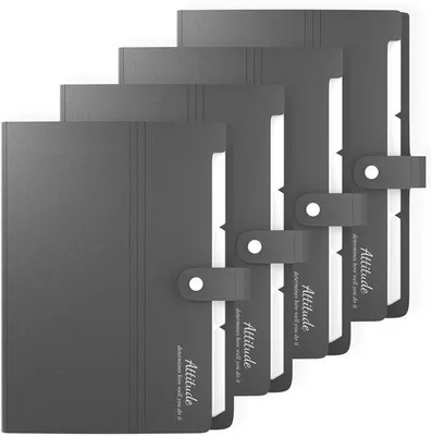 Produktbild von Set aus 4 ausfahrbaren A4-Ordnerschubladen, Dokumentenarchiv mit 12 Teilkästchen, ausfahrbarer Ordneranschluss mit Schnellverschluss und Aufkleber für Büro, Haushalt, Schule, Dokumentenorganisator, Dokumentsystem.