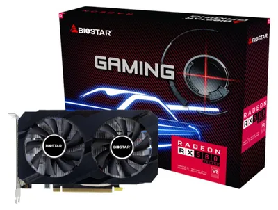 Produktbild von Biostar Radeon RX580 2048SP, Radeon RX 580, 8 GB, GDDR5, 256 Bit, PCI Express x16 3.0, 2 Lüfter