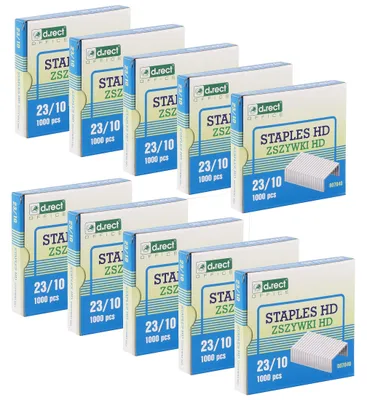 Produktbild von D.RECT Heftklammern 23/10 | Klammern für Büroheftgeräte | Tacker Heftklammern |