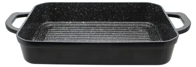 Produktbild von ELO Rechteckbräter Belugo  41x26x6,2cm mit Grillboden Aluguss