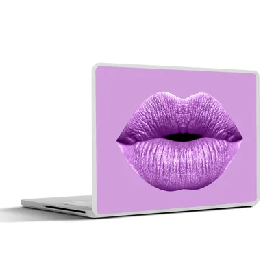 Produktbild von MuchoWow® Laptop Aufkleber Sticker Cover Lippen - Pastell - Lila 30x21 cm - Sticker für Laptop - Selbstklebend