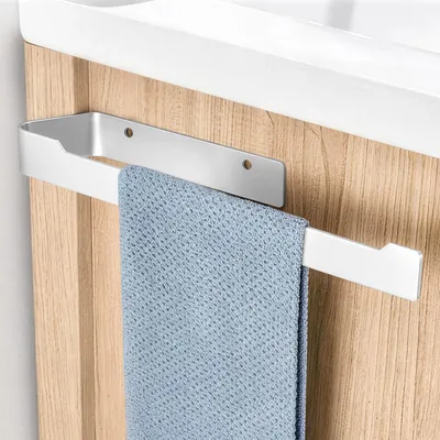 Produktbild von Handtuchhalter ohne Bohren 40 cm Wand Chrom Aluminium 6063 eloxiert