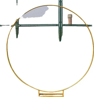 Produktbild von Hochzeitsbogen, Metalldesign, vielseitige Hintergrunddekoration, Gold, 2m(6.6ft)
