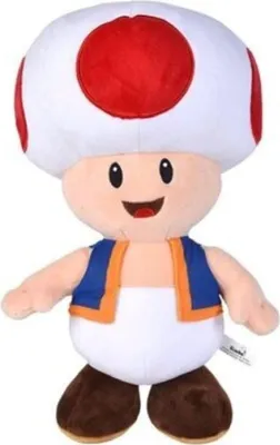 Image de Simba Maskotka Pluszowa Toad 40 cm - Super Mario Bros, Oficjalny Produkt